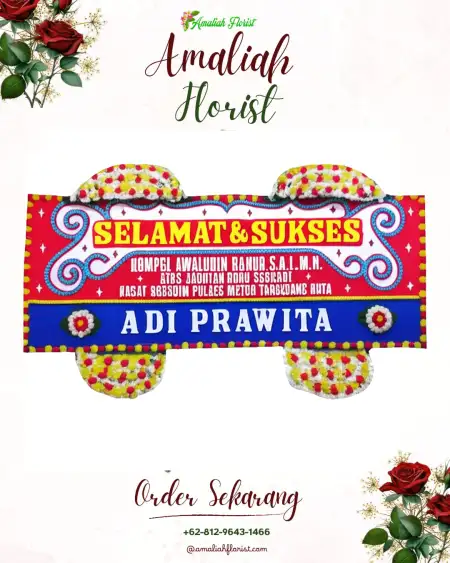 Papan Bunga Ucapan Selamat Dembe I
